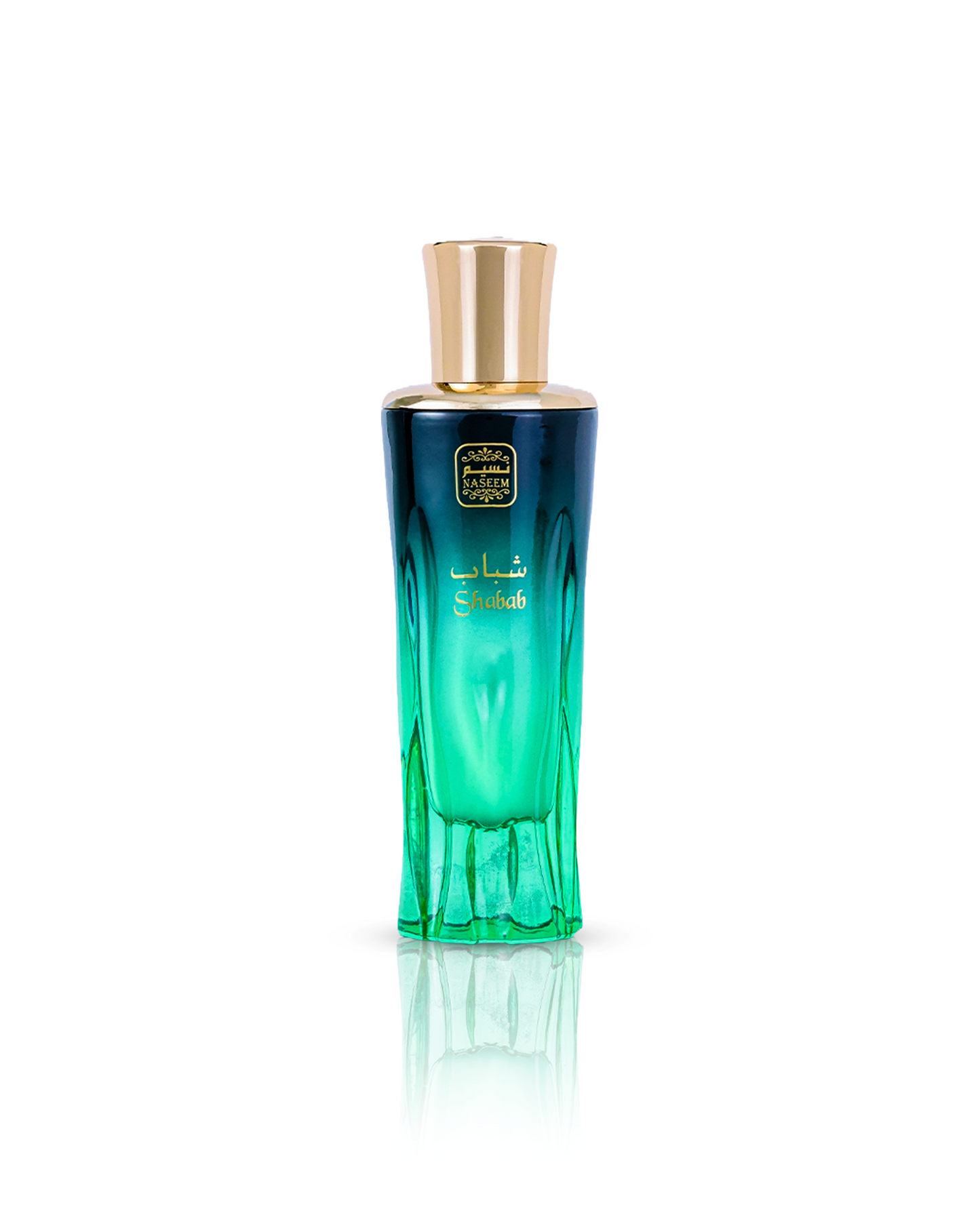 Shabab perfume bottle showcased against a white background.