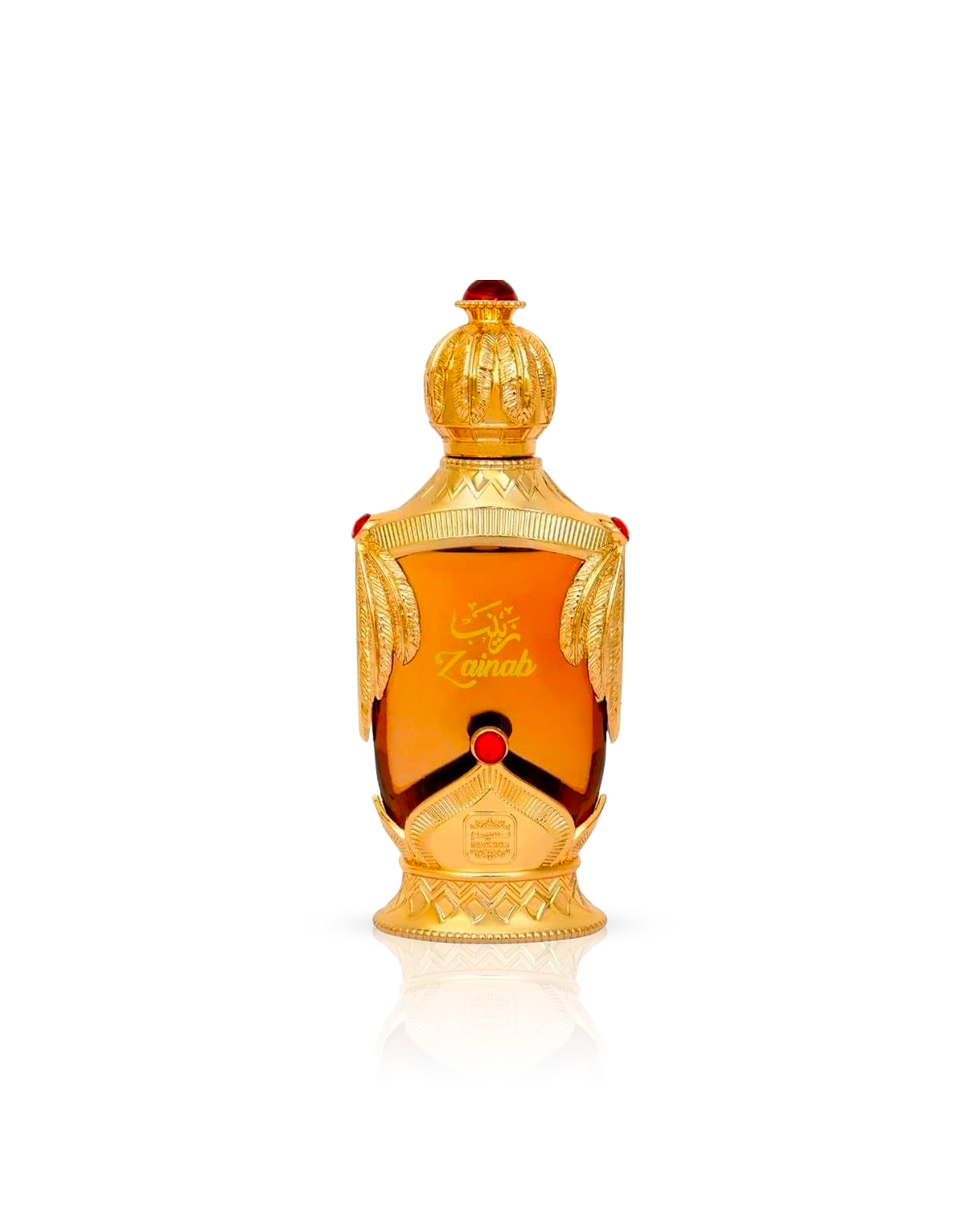 Zainab attar perfume bottle showcased against a white background.
