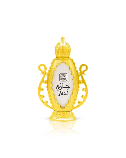 Jazi perfume bottle showcased against a white background.