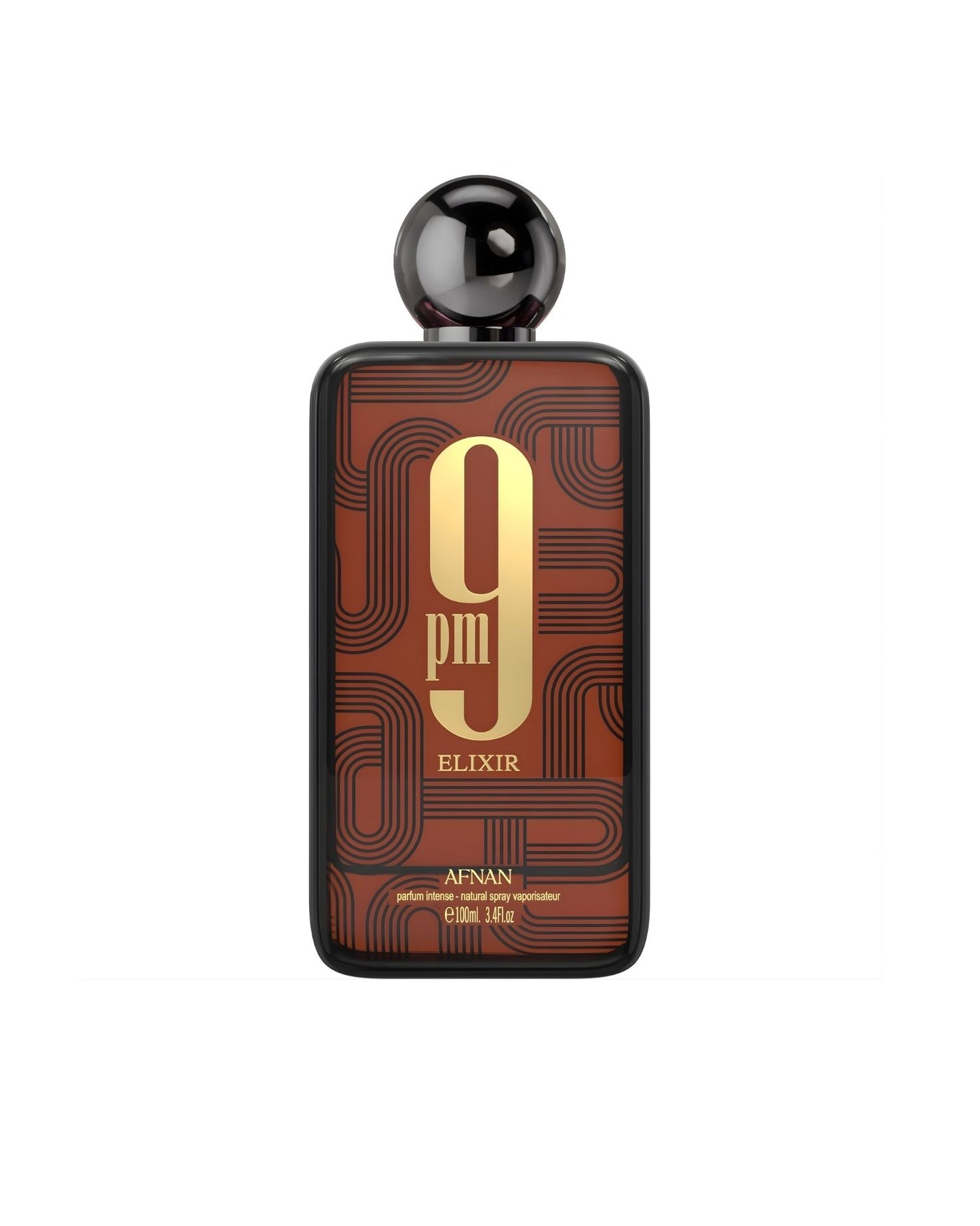 Afnan 9PM ELIXIR EDP cologne for men, 3.4 fl oz bottle of Parfum Intense.