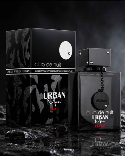 Armaf Club De Nuit Urban Man Elixir Eau De Parfum 105ml bottle with box.